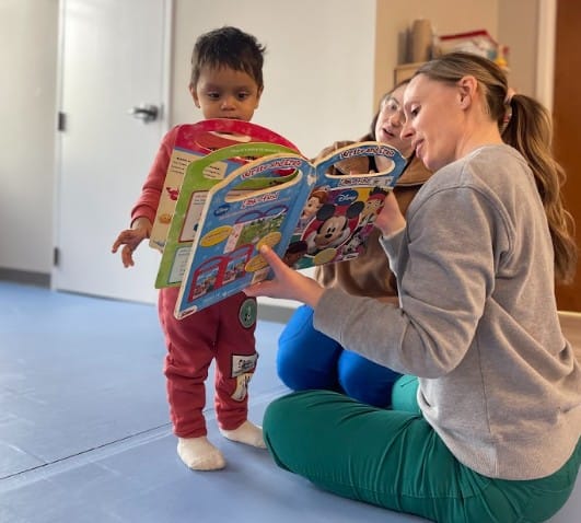 Child and Therapist in Pediatric OT Session